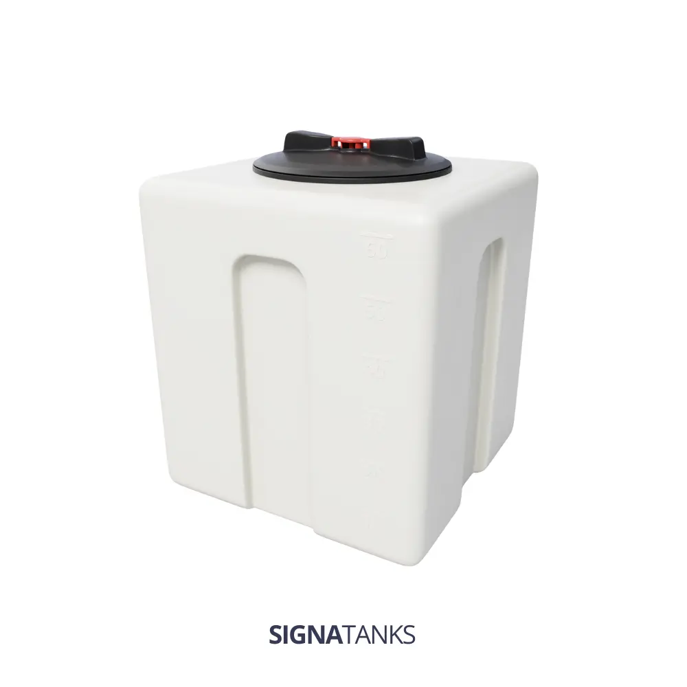 Watertank 60L, Rechthoekig, Enkelwandig, Mobiel,