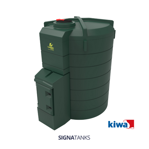[SGT-BTGR10000V-371-ZP] Dieseltank 10.000L KIWA, Verticaal met Pompkast, CP - [Zonder pompset]