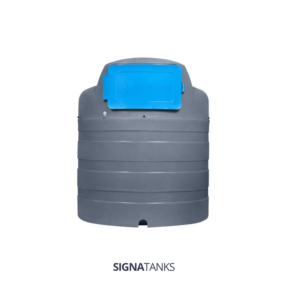 [BTBL02500V-bal-5m] Adbluetank 2500L, Verticaal met Pompkast, Swimer. [Plug&Play] (BAL certificaat (Nederland), Afgifteslang 5m)