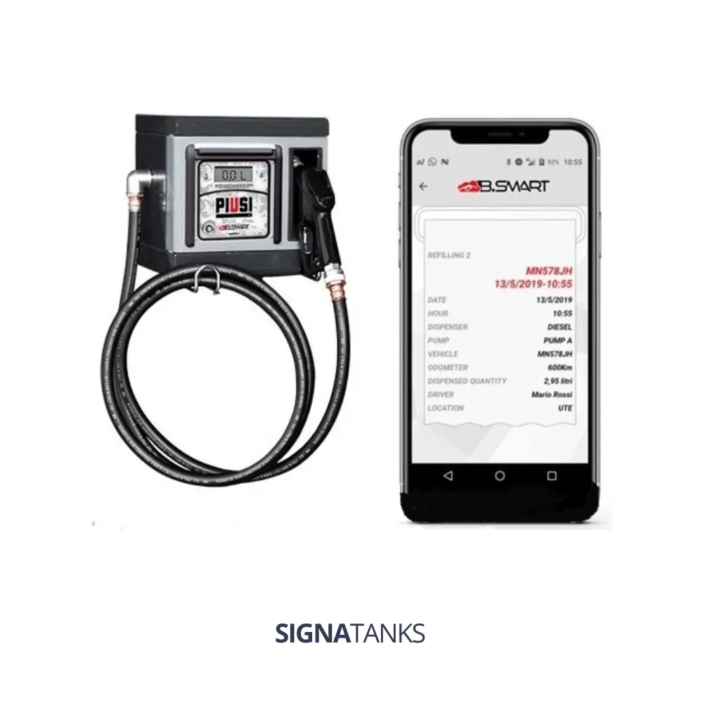 [DIEPOMREG-cube70s-smart] Pompset Diesel + Registratie, Piusi Cube 70 - B.Smart