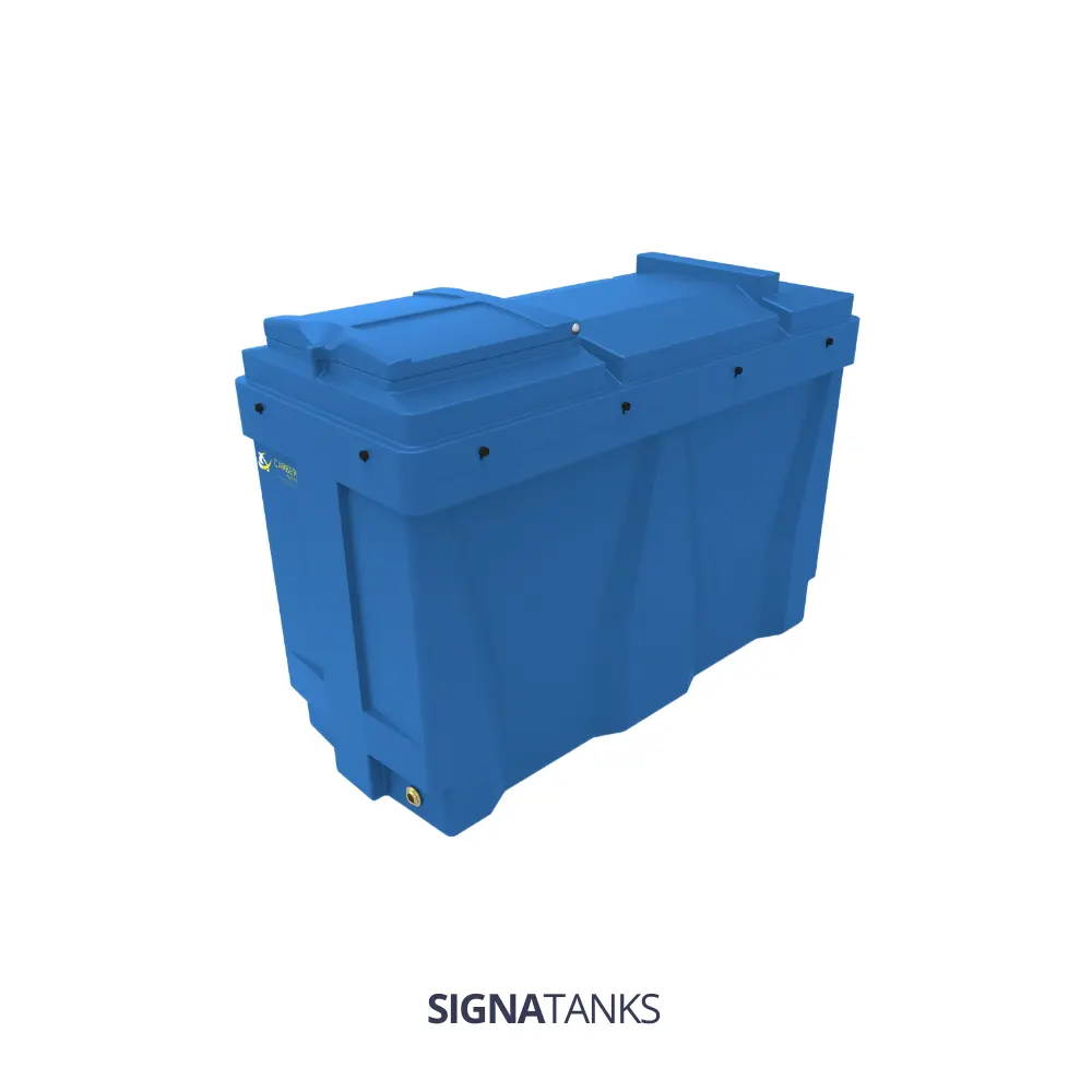 Adbluetank 1175L, Retangular met Pompkast, Carbery Plastics
