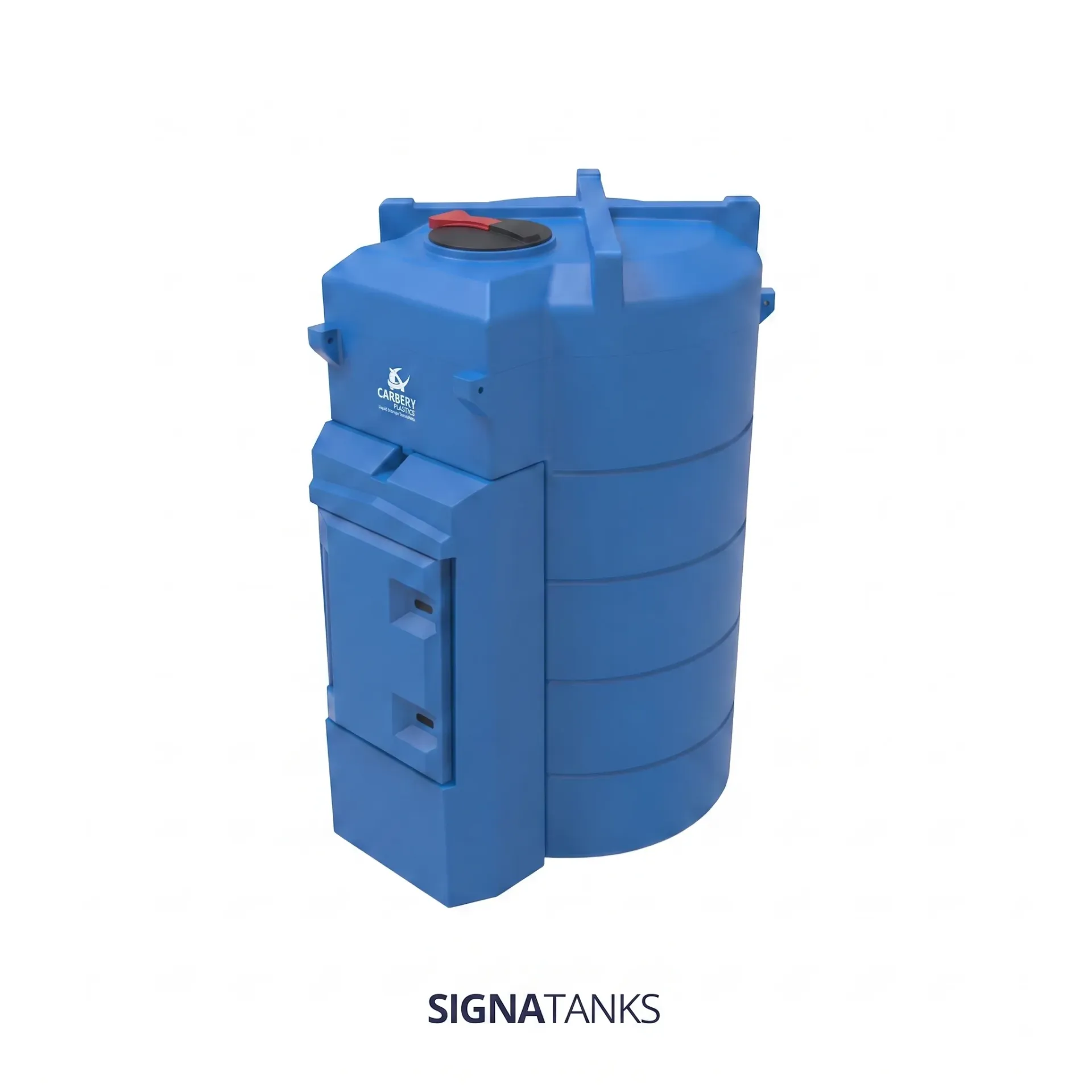 Adbluetank 3000L, Verticaal met Pompkast, Carbery Plastics