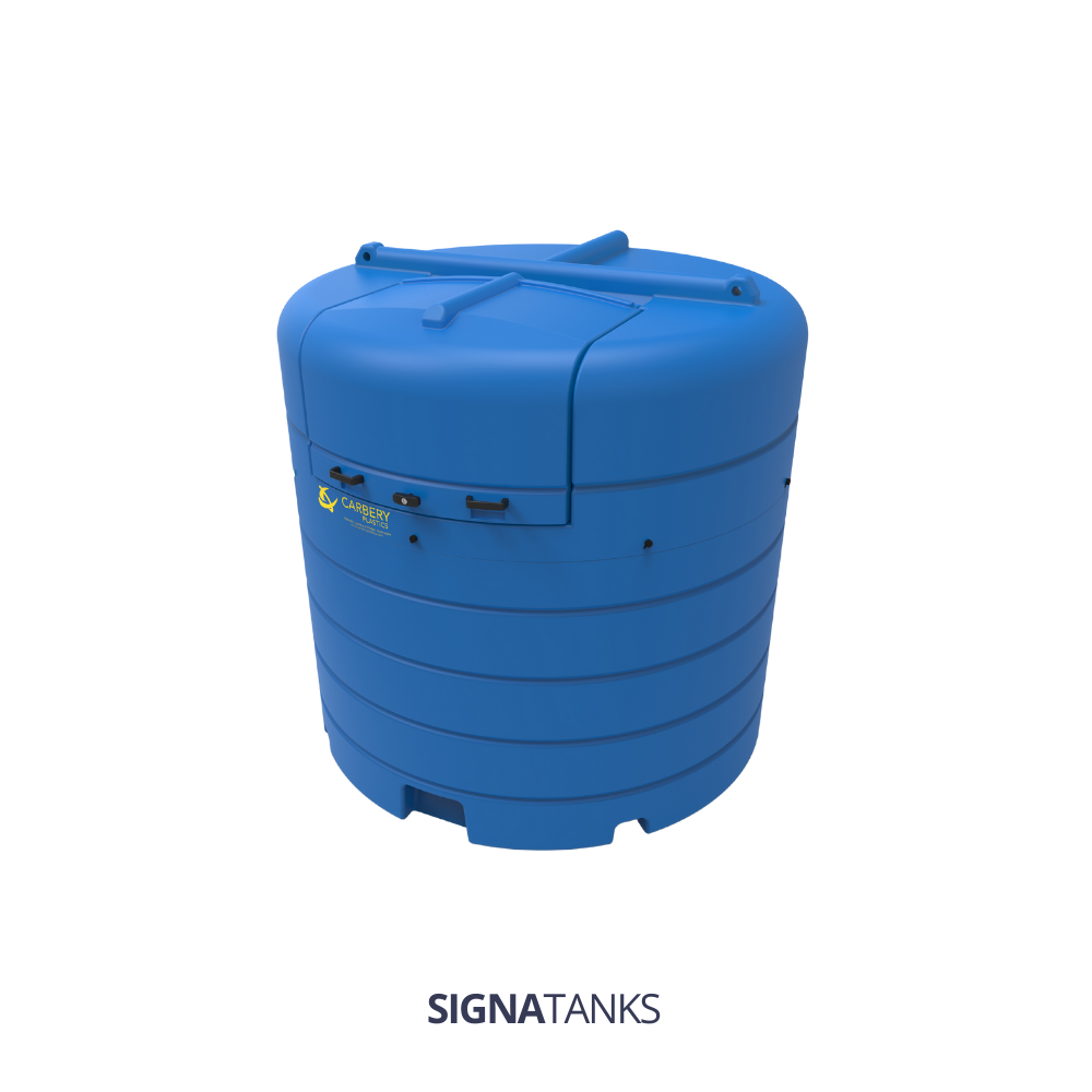 Adbluetank 2500L, Verticaal met Pompkast, Carbery Plastics