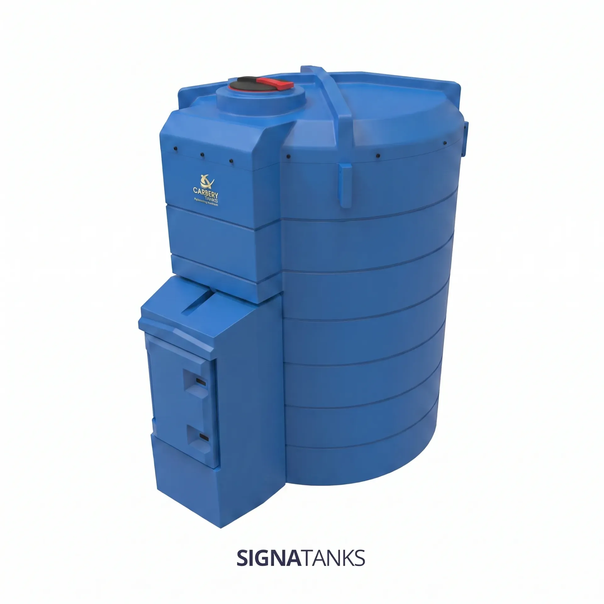 Adbluetank 10.000L, Verticaal met Pompkast, Carbery Plastics