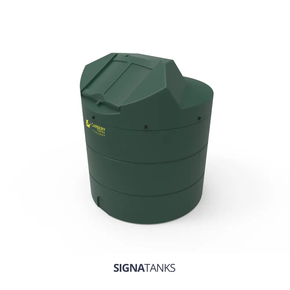 Dieseltank 1350L, VLAREM II, Verticaal zonder Pompkast, CP - [Zonder pompset, onder aftap]