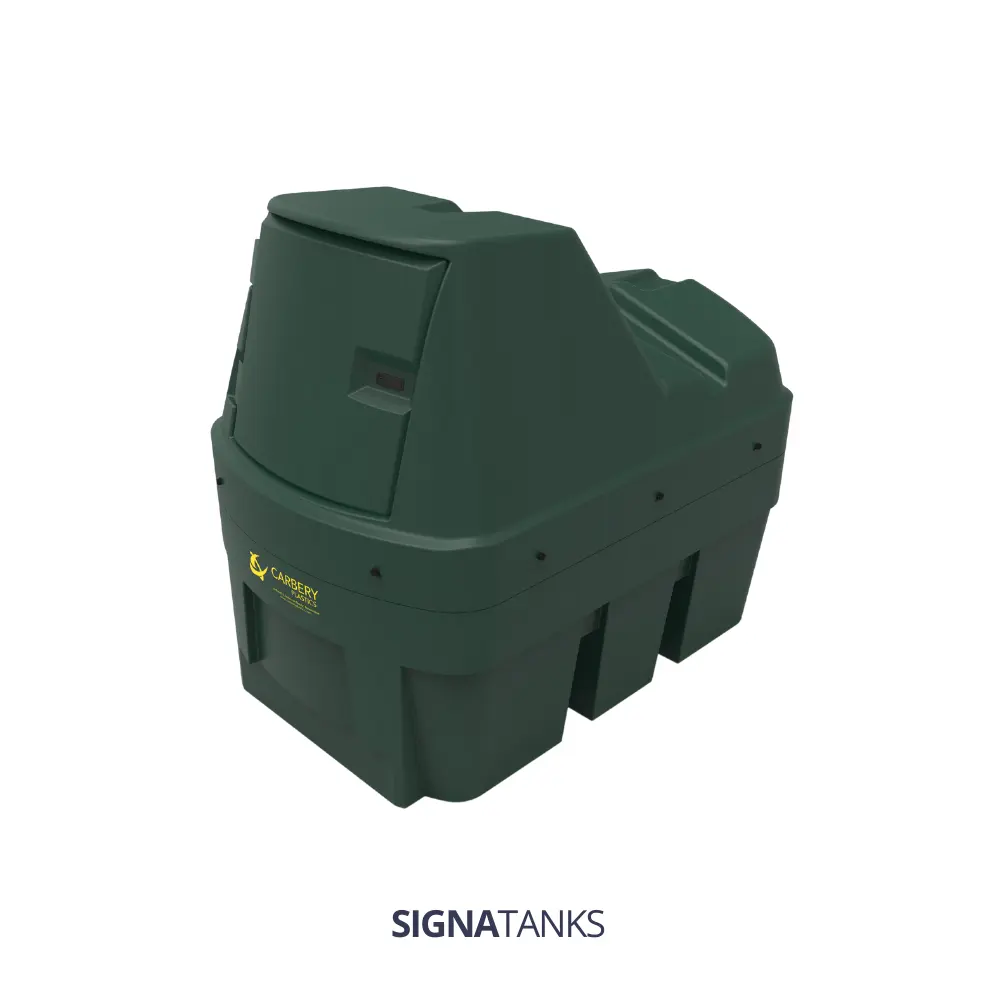Dieseltank 1350L, VLAREM II, Verticaal met Pompkast, CP - [premium]  