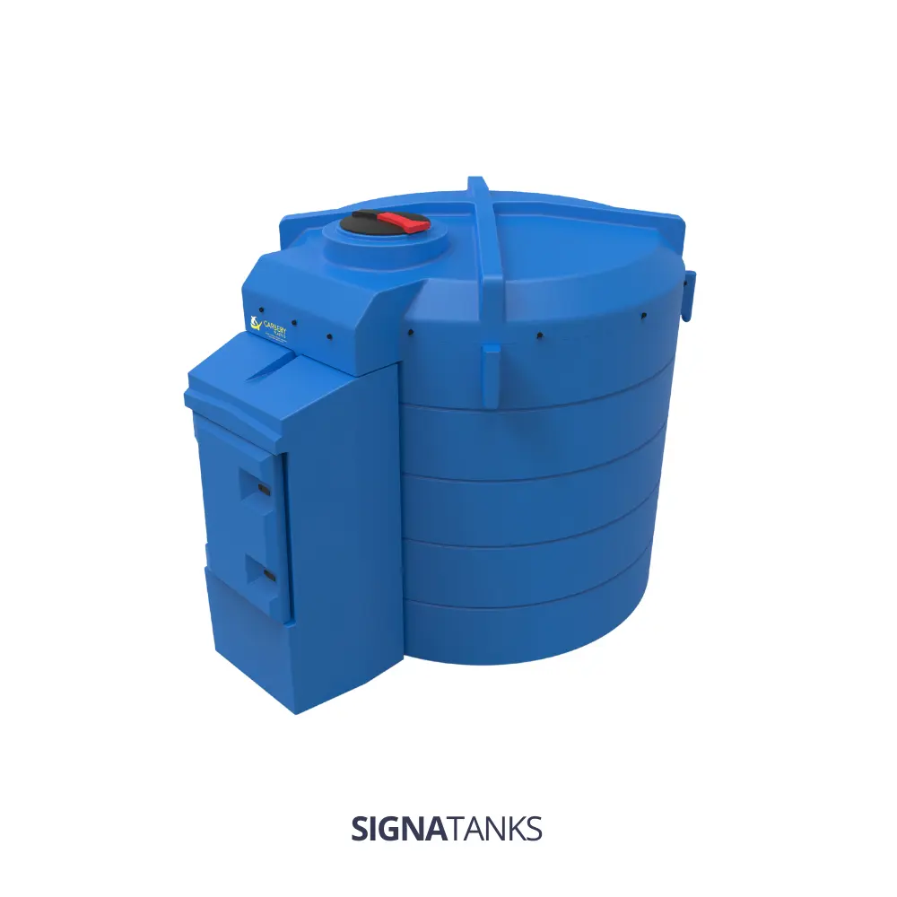 Adbluetank 6000L, Verticaal met Pompkast, Carbery Plastics. [Plug&Play]