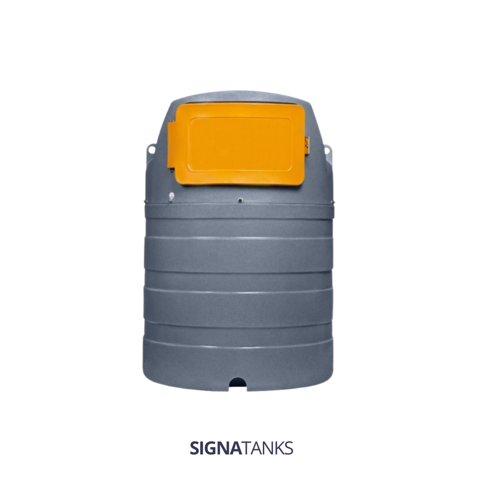 [FPGR01500V] Dieseltank 1500L, Verticaal met Pompkast, SW - [Standaard]