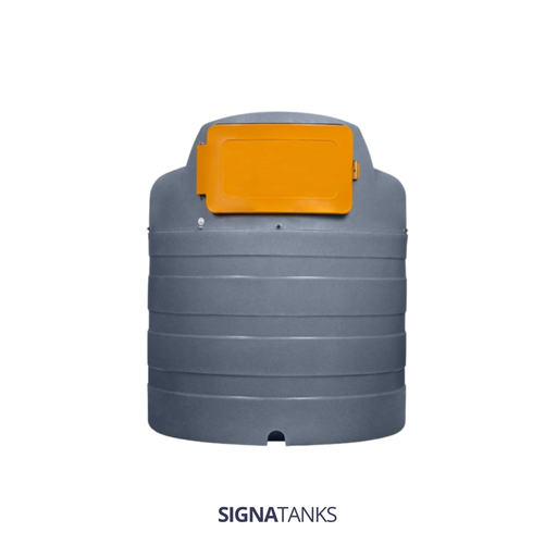 Dieseltank 2500L, Verticaal met Pompkast, SW - [Standaard]