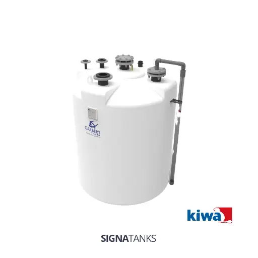 Chemietank 4000L, Enkelwandig, Verticaal, CP - [KIWA]