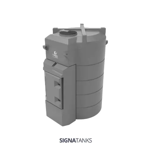 Adbluetank 3000L, Verticaal met Pompkast, Carbery Plastics. [Plug&Play]