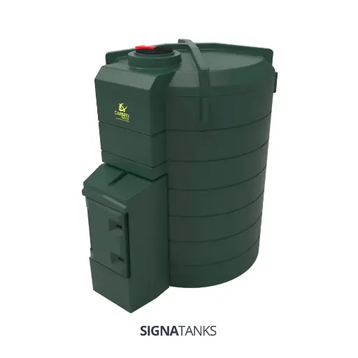 Dieseltank 10.000L, Verticaal met Pompkast, Carbery Plastics. [Plug&Play]