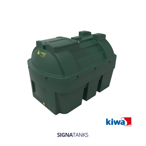 Dieseltank 1350L (KIWA), Horizontaal zonder Pompkast, Carbery Plastics. [Plug&Play]