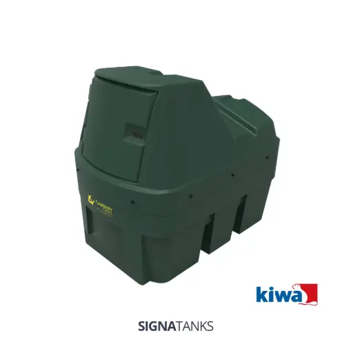 Dieseltank 1350L (KIWA), Horizontaal met Pompkast, Carbery Plastics. [Plug&Play]